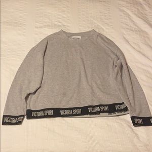 VSX cropped crew neck sweatshirt